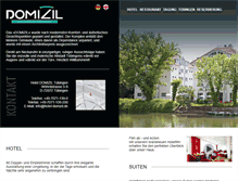 Tablet Screenshot of hotel-domizil.de